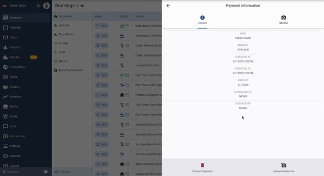 Key point at 81.67s: right inside this reservation to cancel partially the payment