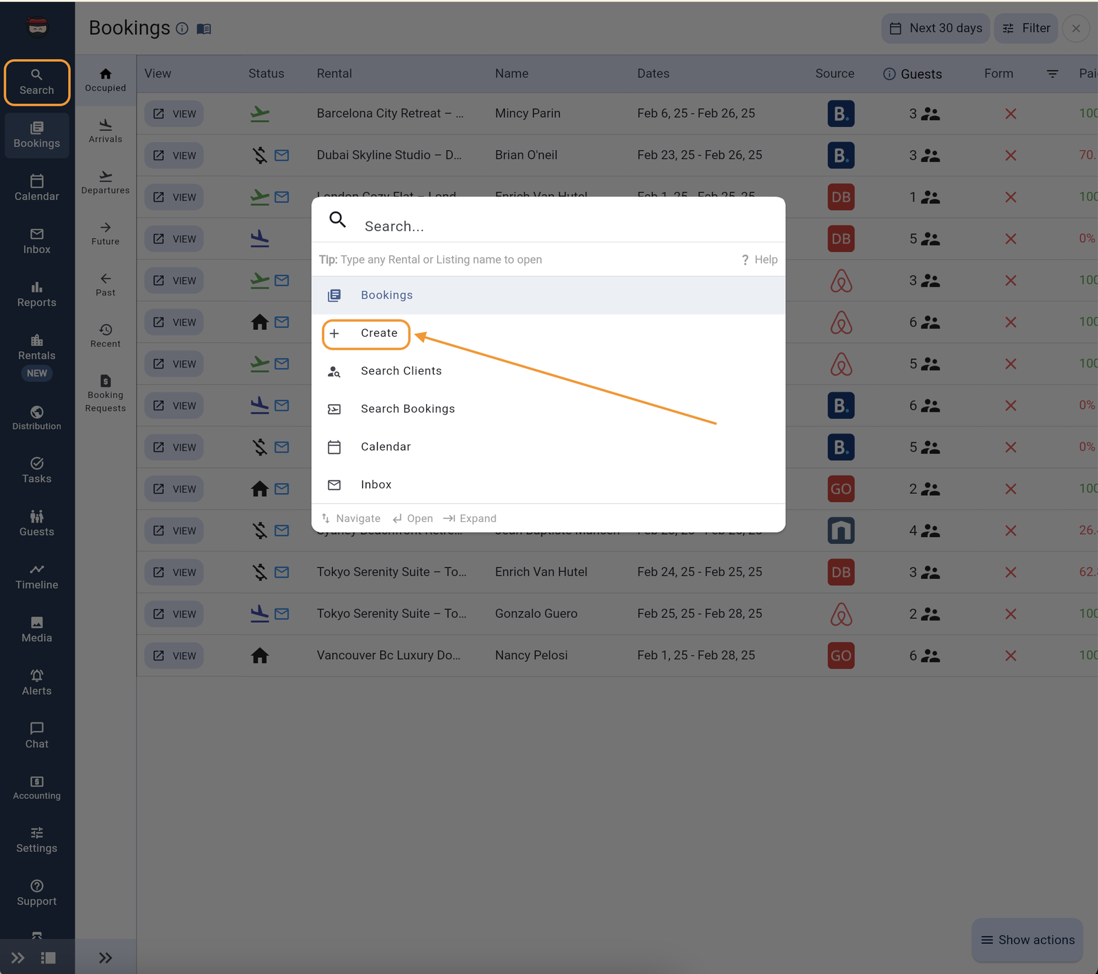 Creating a Booking from the Search Bar.png Creating a Booking from the Search Bar.png
